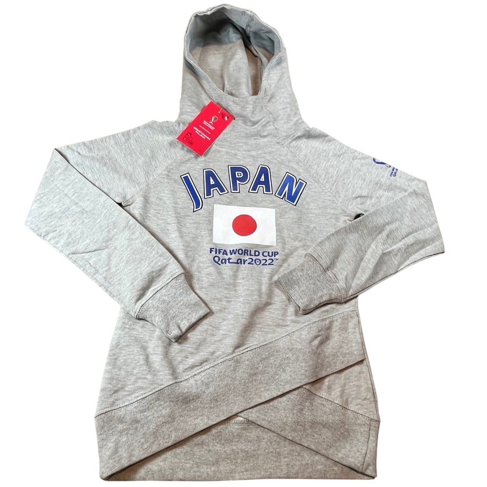 FIFA World Cup Qatar 2022 Japan Hoodie Kids Medium 10/12 Gray Soccer Outerstuff